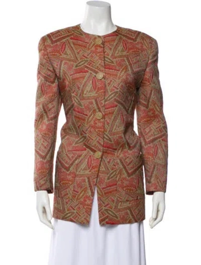 Pre-owned Missoni Printed Evening Jacket In Red