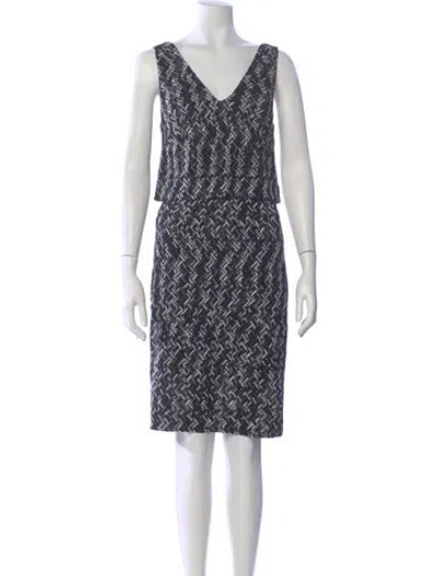 Pre-owned Missoni Printed Knee-length Dress In Multi