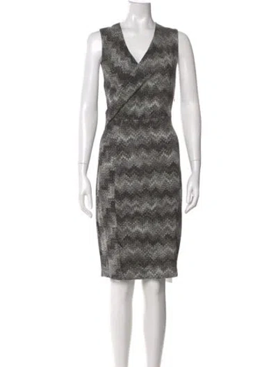 Pre-owned Missoni Printed Knee-length Dress In Multi