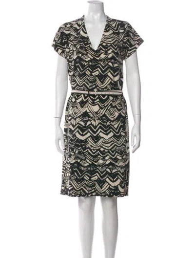 Pre-owned Missoni Printed Knee-length Dress In Multi