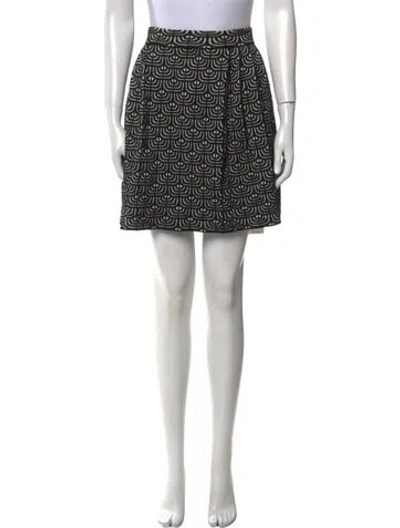 Pre-owned Missoni Printed Knee-length Skirt In Black