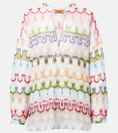Missoni Geometric Pattern Blouse In Multicolor