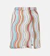 Missoni Printed Lamé Miniskirt In Multicoloured