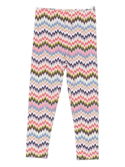 Missoni Kids' Printed Leggings In Pink