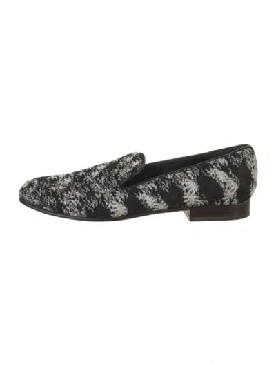 Pre-owned Missoni Printed Loafers In Black