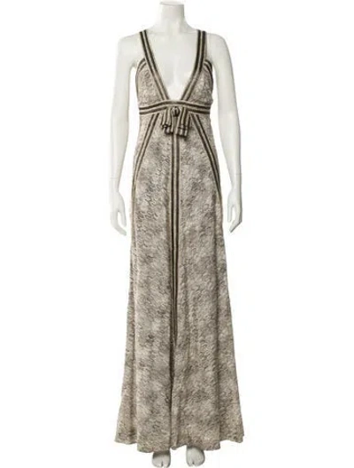 Pre-owned Missoni Printed Long Dress