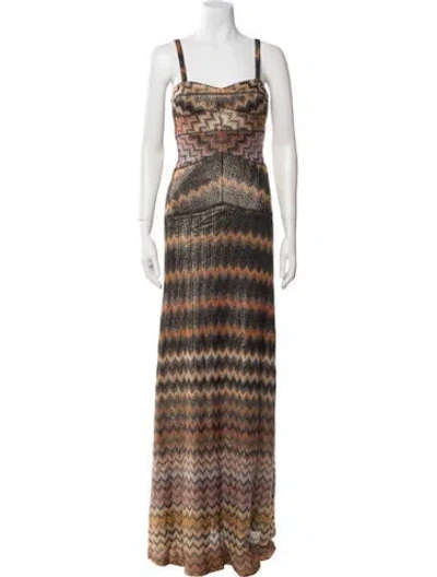 Pre-owned Missoni Printed Long Dress