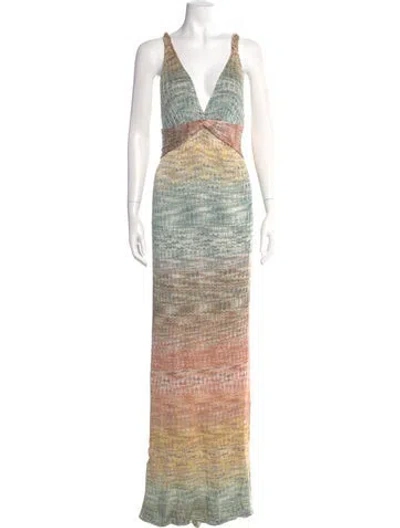 Pre-owned Missoni Printed Long Dress