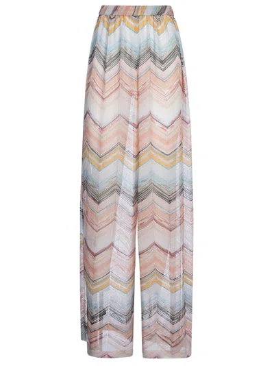 Missoni Printed Long Trousers In Multicolor