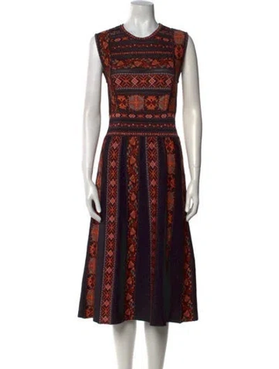 Pre-owned Missoni Printed Midi Length Dress