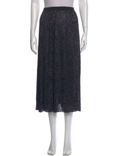 Pre-owned Missoni Printed Midi Length Skirt In Blue