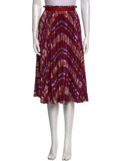 Pre-owned Missoni Printed Midi Length Skirt In Pink