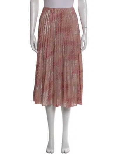 Pre-owned Missoni Printed Midi Length Skirt In Pink