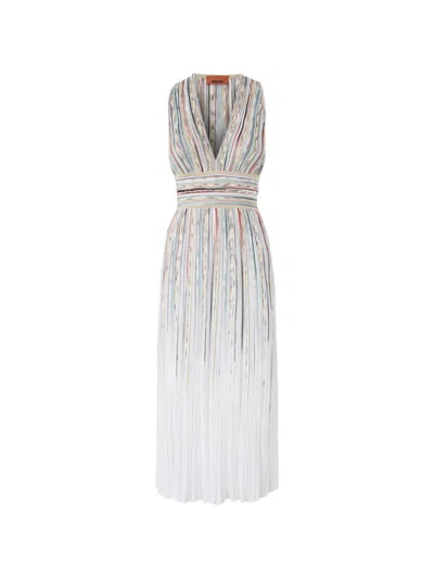 Missoni Printed Mini Dress In White