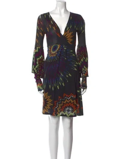 Pre-owned Missoni Printed Mini Dress In Multi
