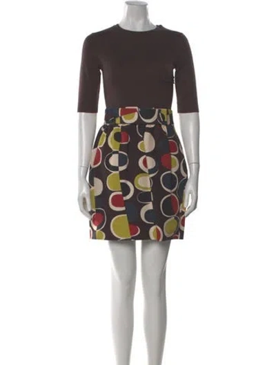 Pre-owned Missoni Printed Mini Dress In Multi