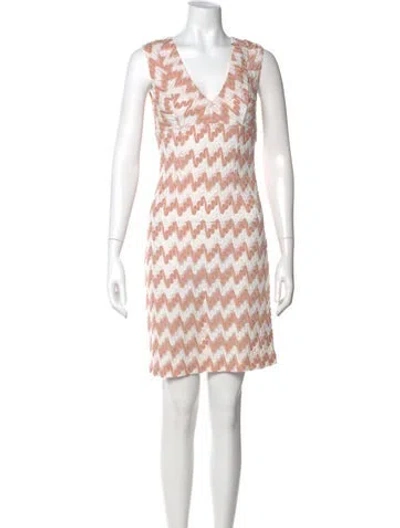 Pre-owned Missoni Printed Mini Dress In Multi