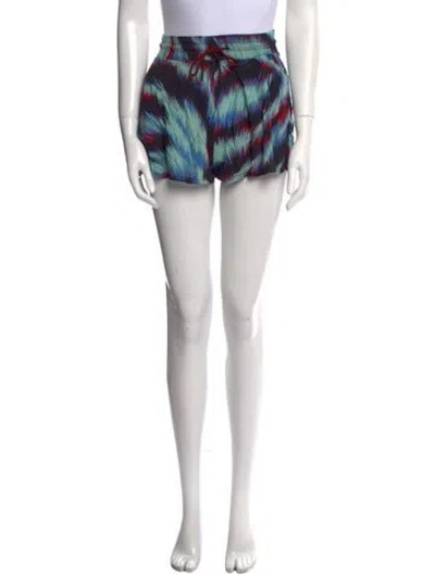 Pre-owned Missoni Printed Mini Shorts In Blue