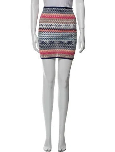 Pre-owned Missoni Printed Mini Skirt In Multi