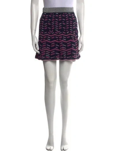 Pre-owned Missoni Printed Mini Skirt In Multi