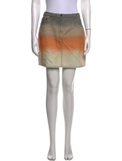 Pre-owned Missoni Printed Mini Skirt In Neutral