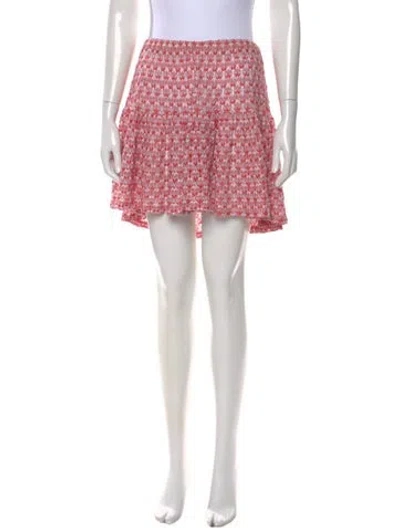 Pre-owned Missoni Printed Mini Skirt In Pink