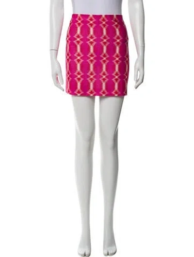 Pre-owned Missoni Printed Mini Skirt In Pink