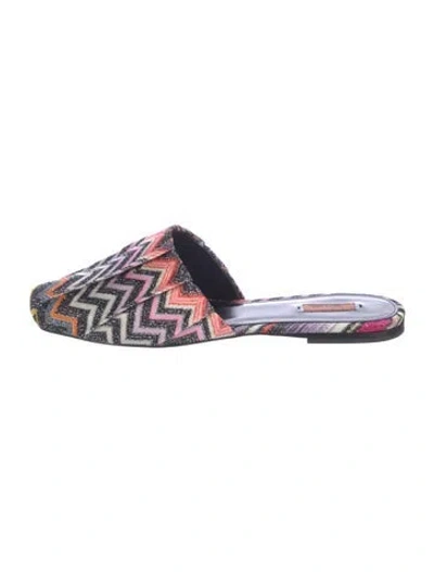 Pre-owned Missoni Printed Mules In Multi