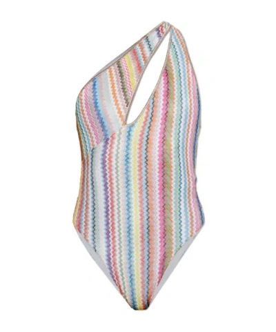 Missoni Printed One-piece Swimsuit In Multi