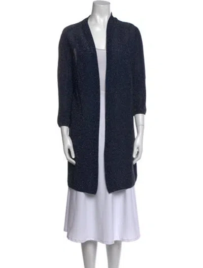 Pre-owned Missoni Printed Open Front Tunic In Blue