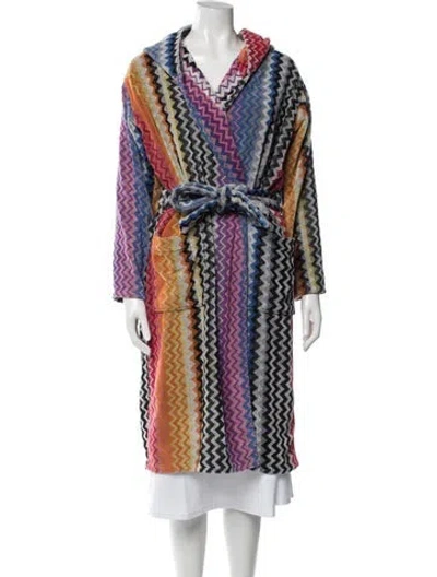 Pre-owned Missoni Printed Robe In Purple