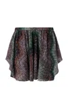 Missoni Printed Ruffle Mini Skirt In Multi