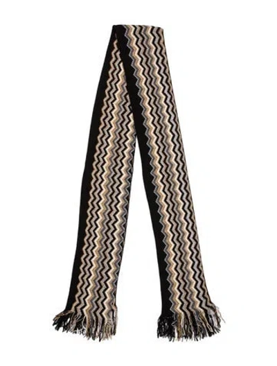 Pre-owned Missoni Printed Scarf In Black