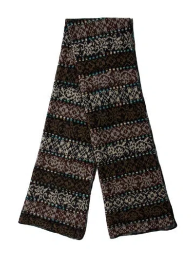 Pre-owned Missoni Printed Scarf In Brown