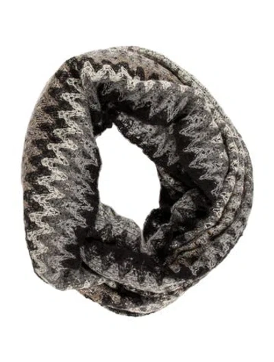 Pre-owned Missoni Printed Scarf In Gray