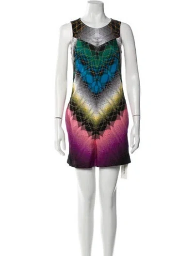 Pre-owned Missoni Printed Scoop Neck Romper In Multi