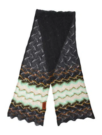 Pre-owned Missoni Printed Shawl In Blue