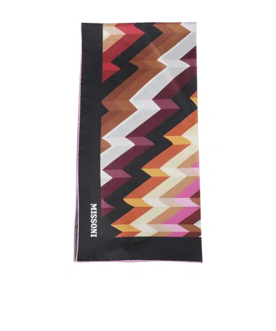Missoni Printed Silk Scarf In Multi