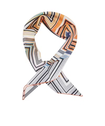 Missoni Multicolor Logo Stripes Scarf