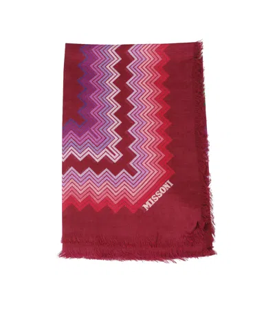 Missoni Zigzag-print Fringed Scarf In Multi