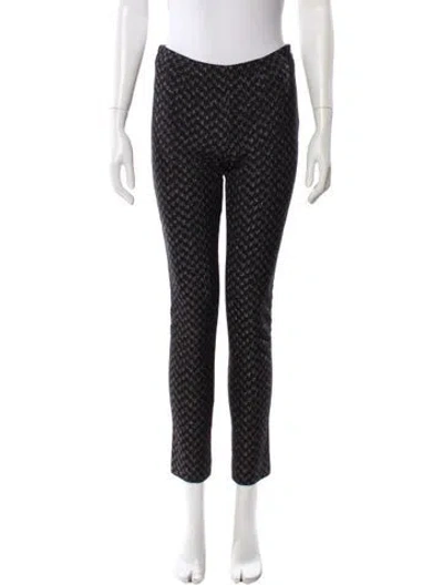 Pre-owned Missoni Printed Skinny Leg Pants In Silver