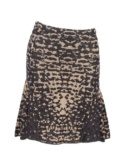 Pre-owned Missoni Printed Skirt In Black