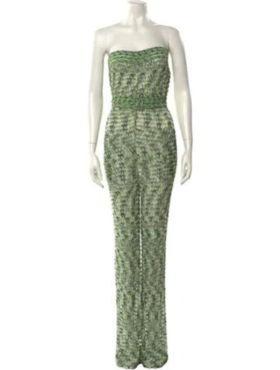 Pre-owned Missoni Printed Strapless Jumpsuit