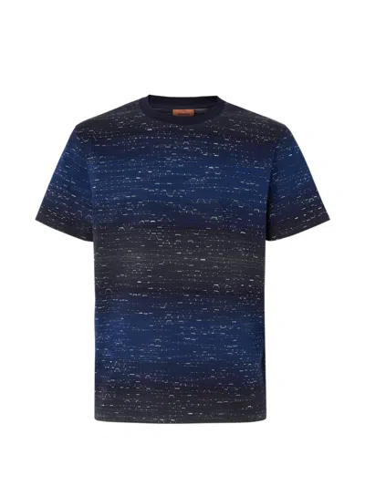 Missoni Printed T-shirt In Blue