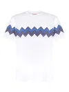 Missoni T-shirt With Maxi Chevron Insert In Multi