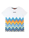 Missoni V-shaped Pattern T-shirt In White