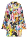 Missoni Printed Trench Coat In Yellow