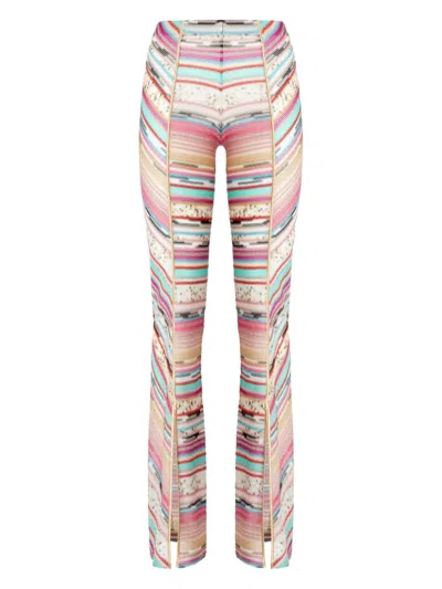 Missoni Printed Trousers In White