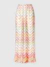 Missoni Printed Tulle Cover-up Palazzo Trousers In Multicoloured