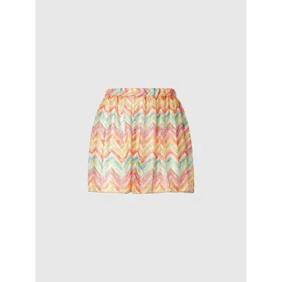 MISSONI MISSONI PRINTED TULLE COVER-UP SHORTS